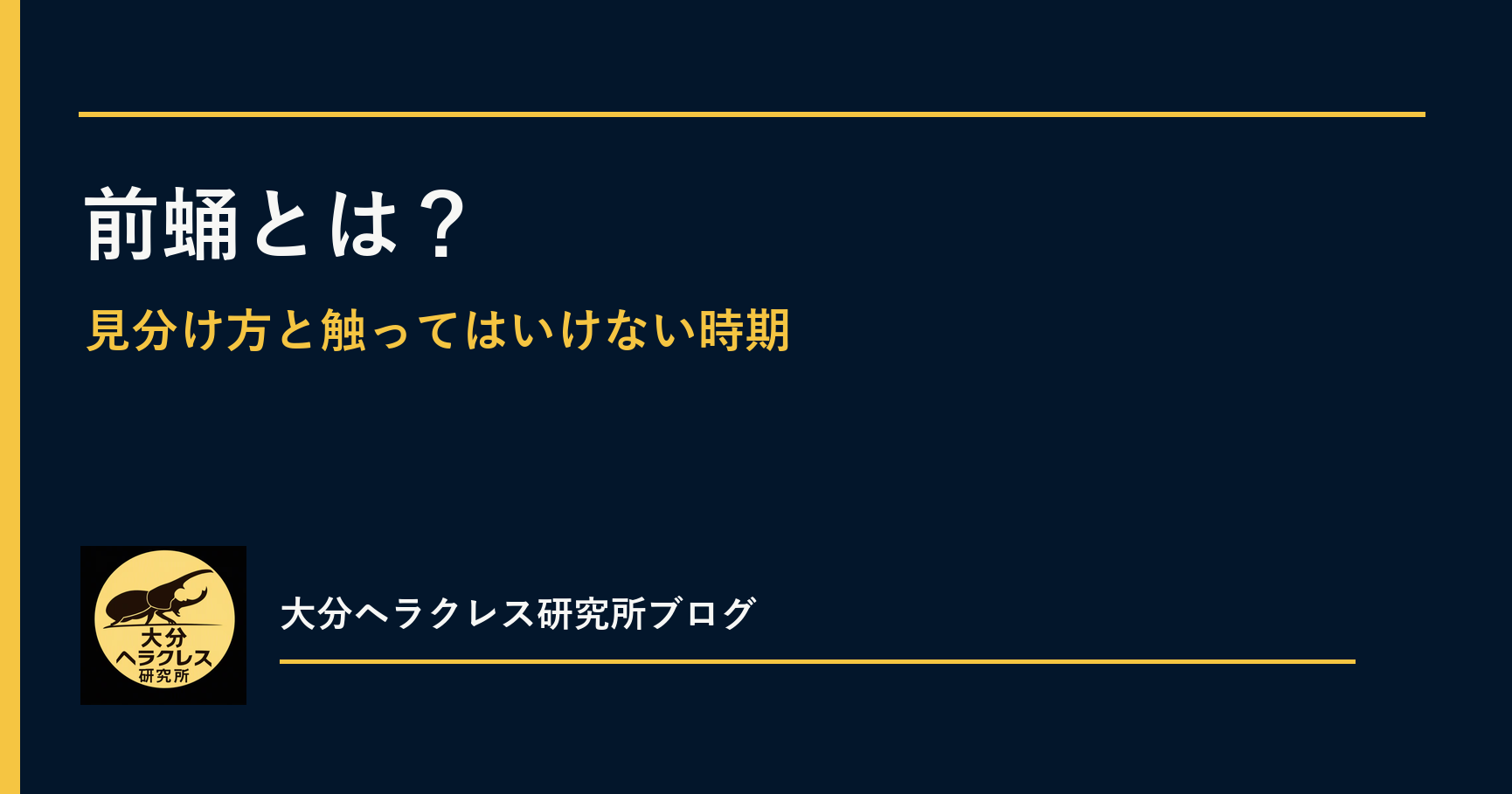 ヘラクレスオオカブトの前蛹とは？見分け方と触ってはいけない時期
